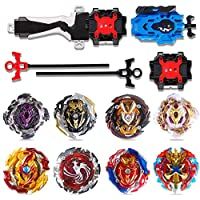Innoo Tech Burst Peonzas 8 Pcs Gyro Spinning Fusión 4D Conjuntos de Metal- Launcher con Estadio- Regalo para niños